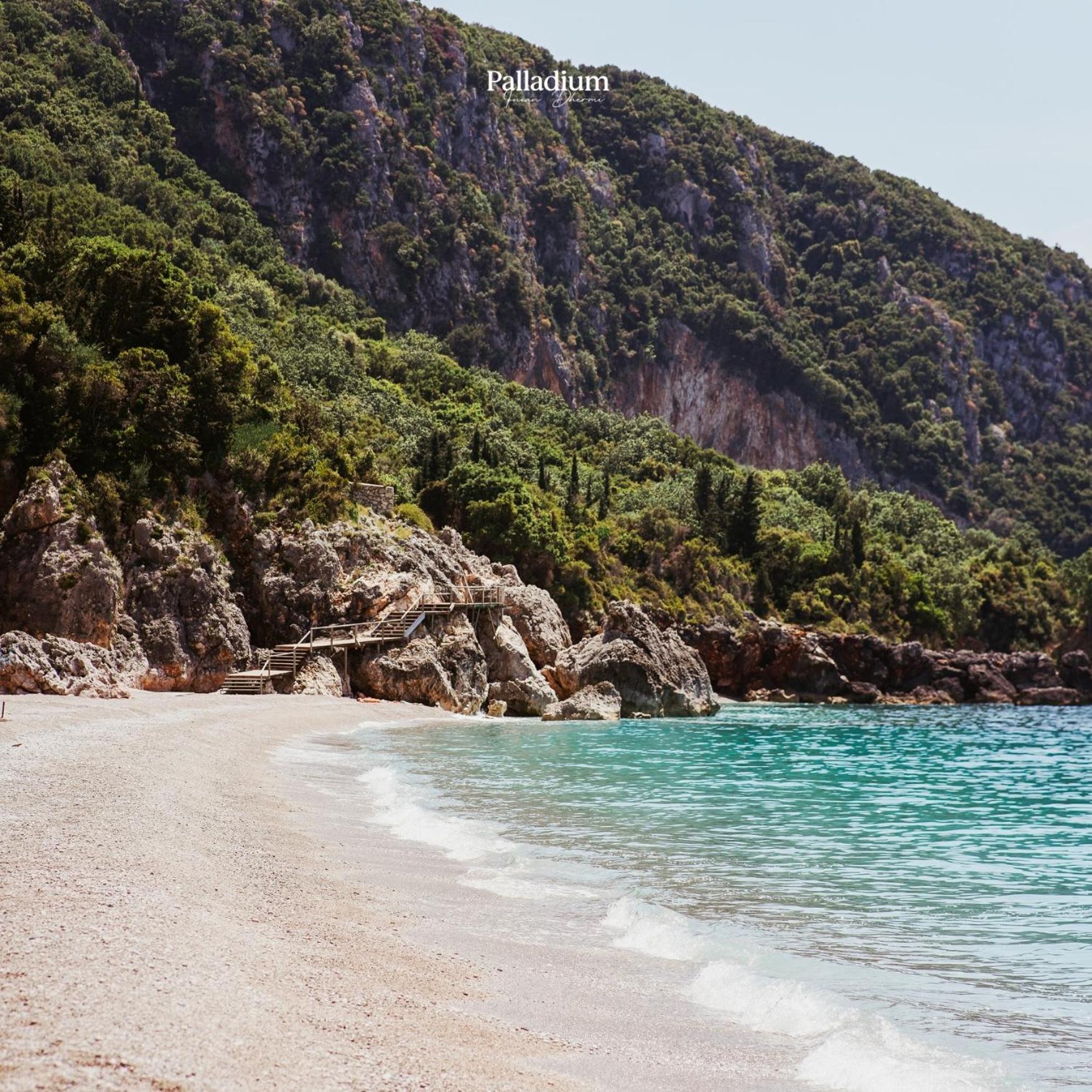 Palladium Beach Hotel- Private Beach Included Dhermi Bagian luar foto