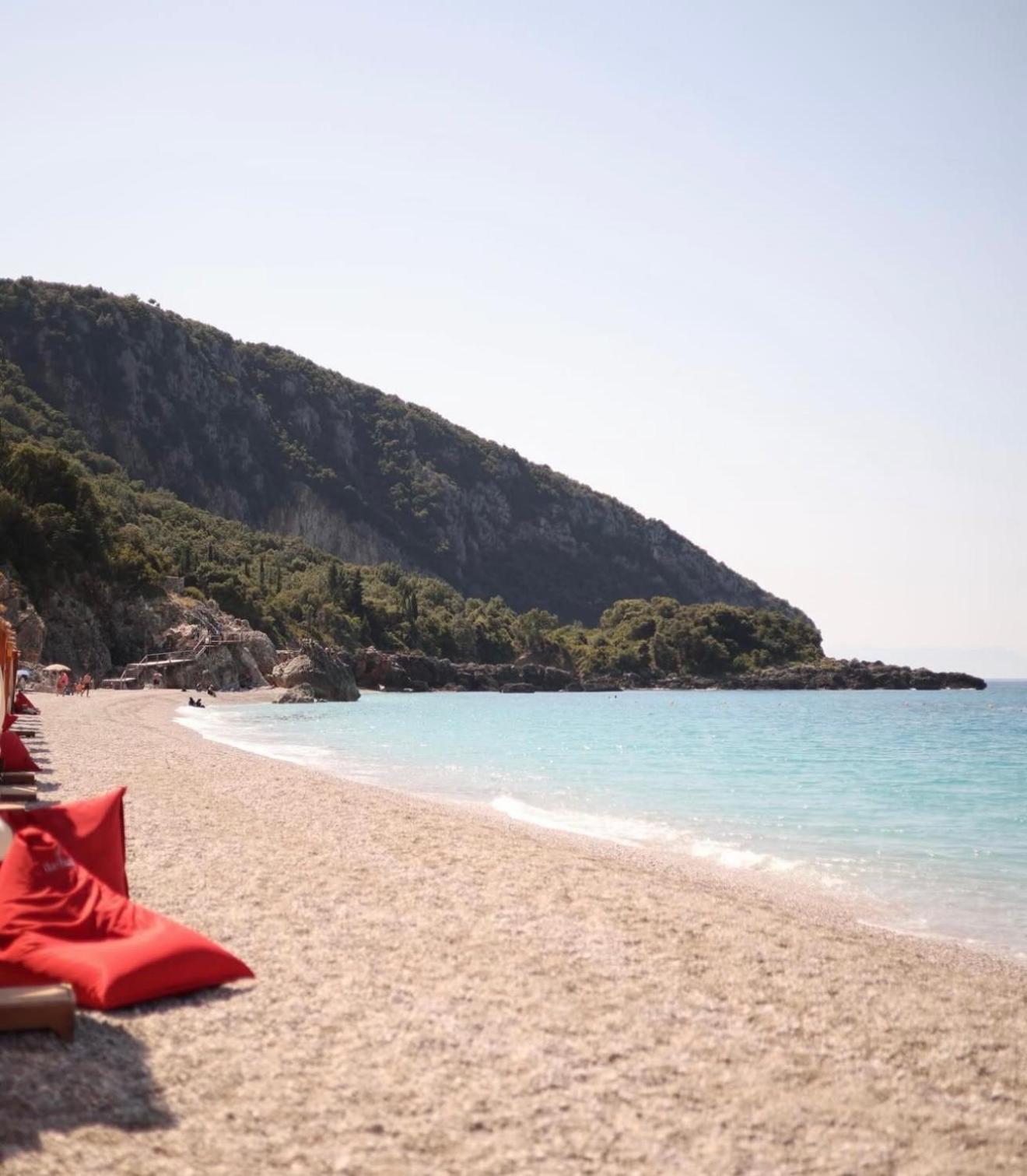Palladium Beach Hotel- Private Beach Included Dhermi Bagian luar foto